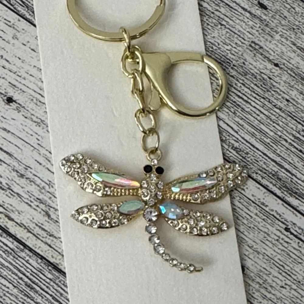 Blossom Dragonfly Bag Charm/Keychain NEW